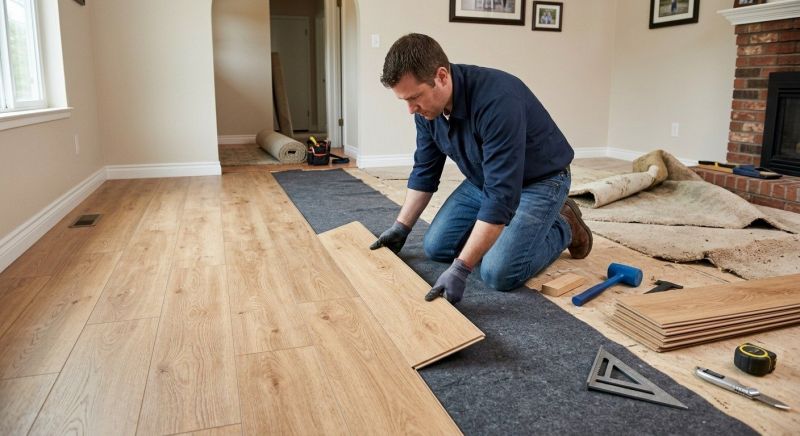 Laminate Floor Remodeling in Washtenaw County, MI