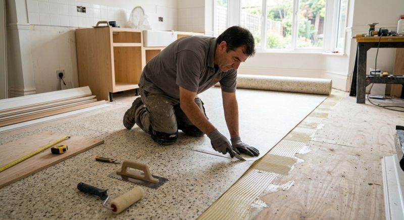 Linoleum Floor Installation in Belleville, MI