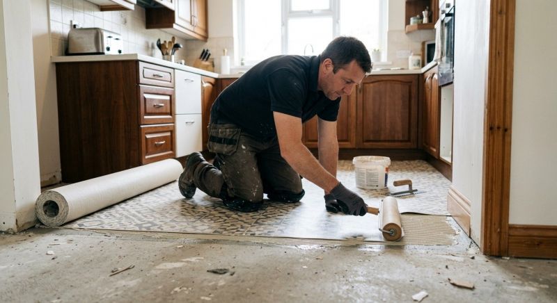 Linoleum Floor Installation in Dexter, MI