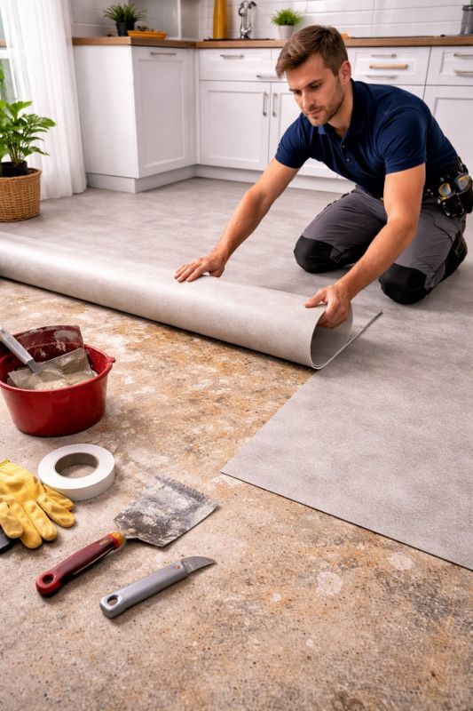 Linoleum Floor Installation in Dundee, MI