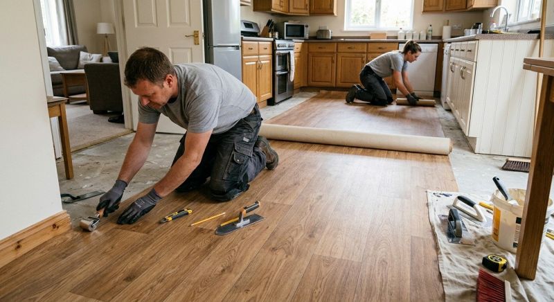 Linoleum Floor Installation in Washtenaw County, MI