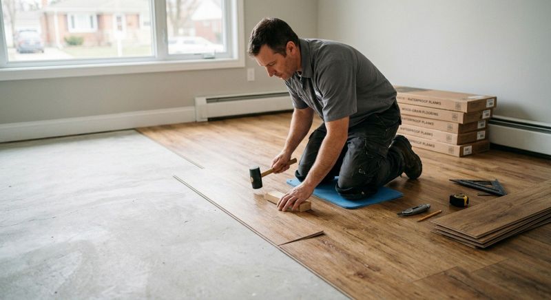 Linoleum Floor Installation in Milford, MI