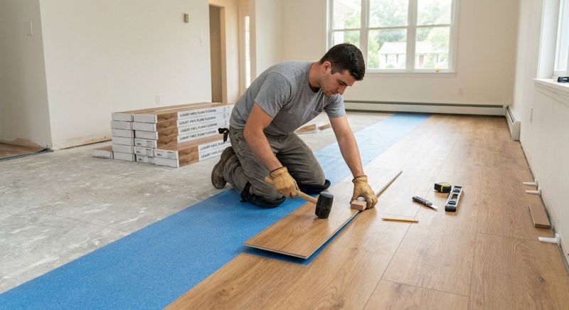 Luxury Vinyl Tile Installation in Dundee, MI