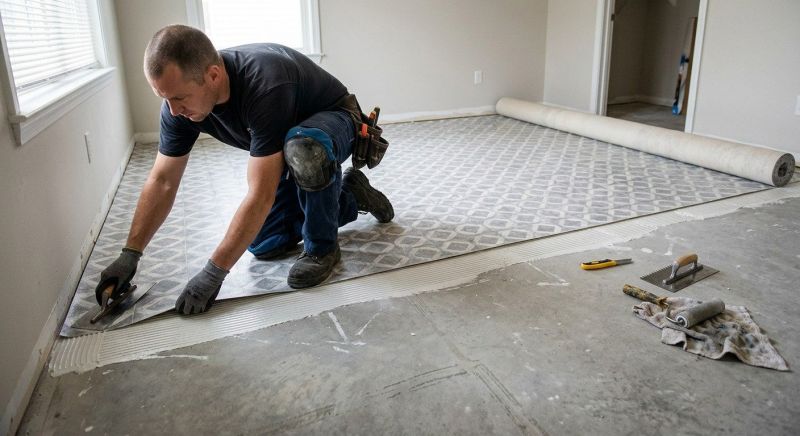 Sheet Flooring Installation in Milan, MI