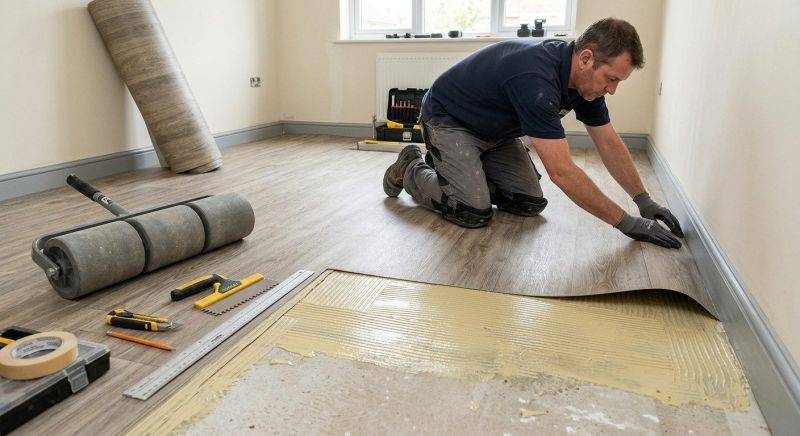 Sheet Vinyl Installation in Washtenaw County, MI